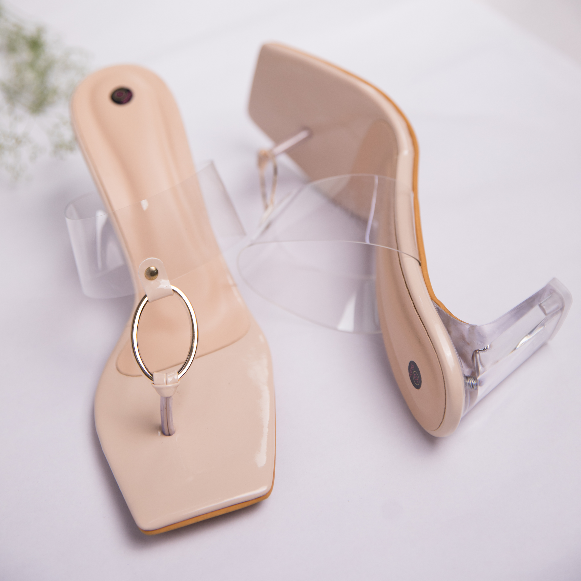 Transparent heel shoes online
