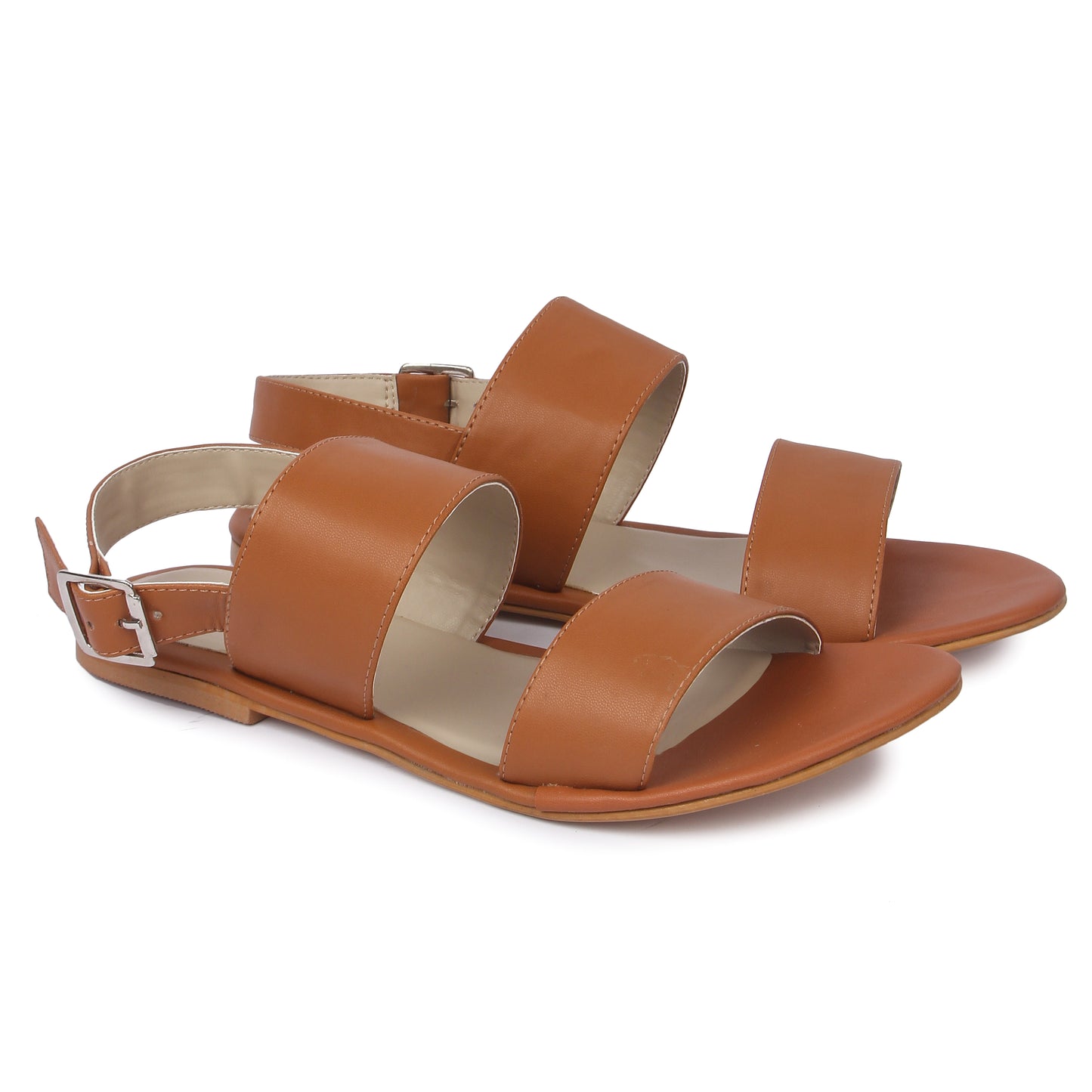 Brown Buckled Sandals
